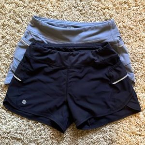 Athleta two pair shorts! Size 8-10